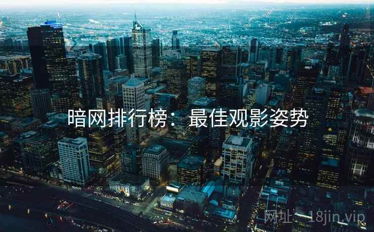 暗网排行榜：最佳观影姿势